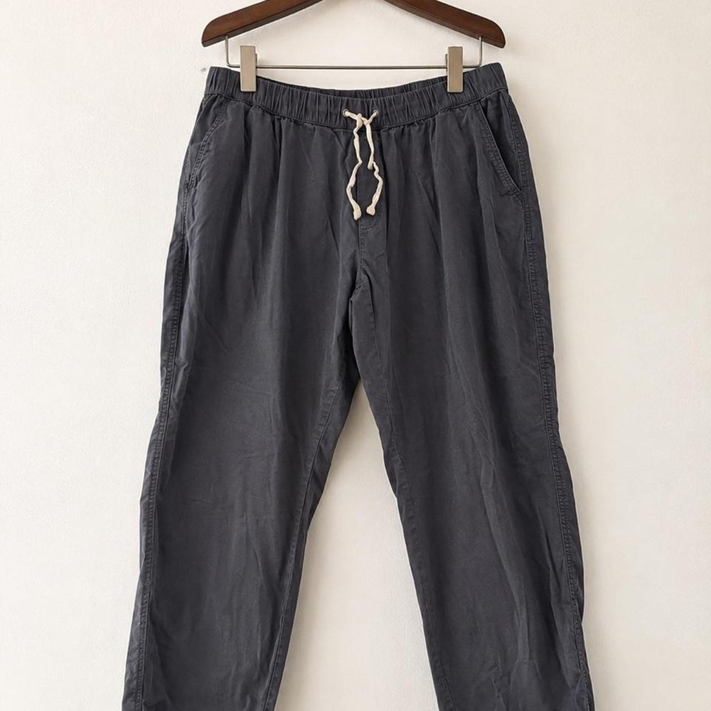 Pact Women's Organic Cotton Pants Charcoal Drawstrings Normcore Size XXL 2XL